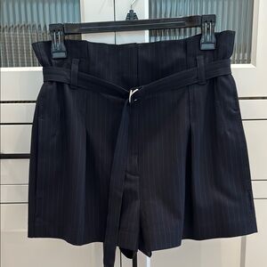 3.1 Phillip Lim Dark Pinstripe High Waist Shorts